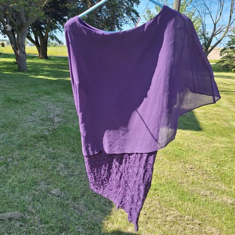 Pinup Fashion Purple Sleeveless Dress Size 14